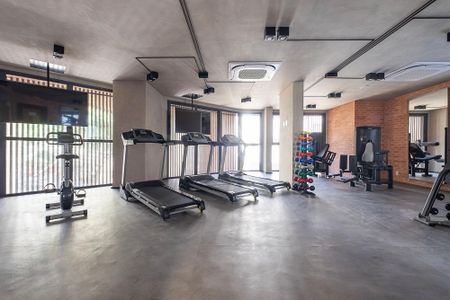 Studio à venda com 21m², 1 quarto e sem vaga Studio à venda com 21m², 1 quarto e sem vagaÁrea comum - Academia