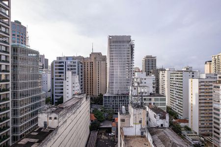 Vista da Varanda de kitnet/studio à venda com 1 quarto, 21m² em Jardim Paulista, São Paulo