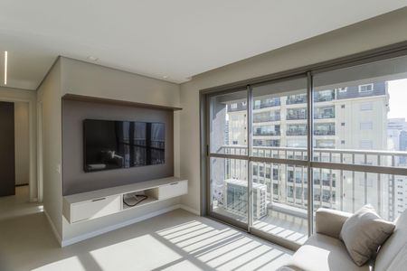 Sala de apartamento para alugar com 2 quartos, 61m² em Moema, São Paulo