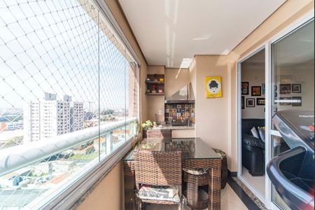 Varanda da Sala de apartamento à venda com 3 quartos, 79m² em Campestre, Santo André