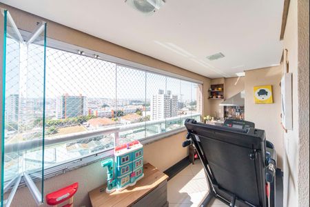 Varanda da Sala de apartamento à venda com 3 quartos, 79m² em Campestre, Santo André