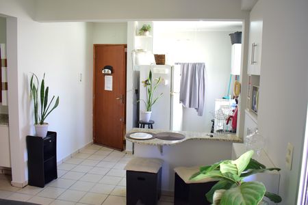Sala de apartamento para alugar com 1 quarto, 45m² em Vila Ana Maria, Ribeirão Preto