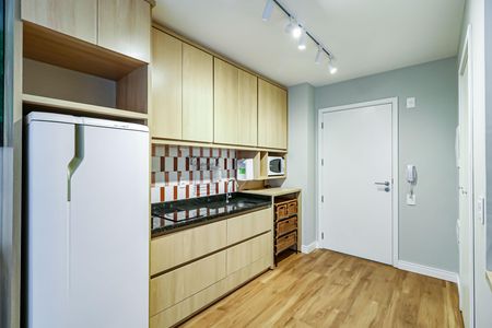 Cozinha de kitnet/studio para alugar com 1 quarto, 32m² em Butantã, São Paulo