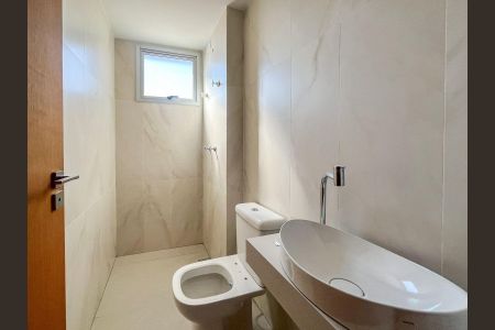 Banheiro da Suíte de apartamento à venda com 3 quartos, 87m² em Padre Eustáquio, Belo Horizonte