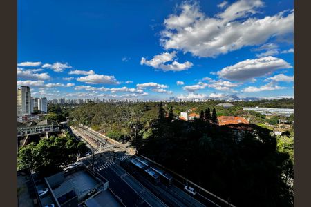 Studio para alugar com 28m², 1 quarto e sem vaga Studio para alugar com 28m², 1 quarto e sem vagaVista da Sacada