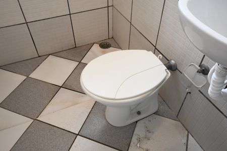 Banheiro Social de kitnet/studio para alugar com 1 quarto, 17m² em Cidade Universitária, Campinas