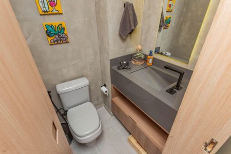 Lavabo de apartamento à venda com 1 quarto, 74m² em Aclimação, São Paulo