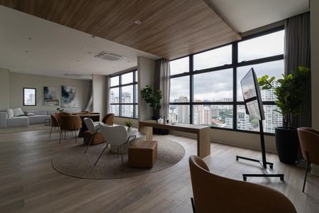 Apartamento para alugar com 26m², 1 quarto e sem vaga Apartamento para alugar com 26m², 1 quarto e sem vagaÁrea comum - Salão de festas