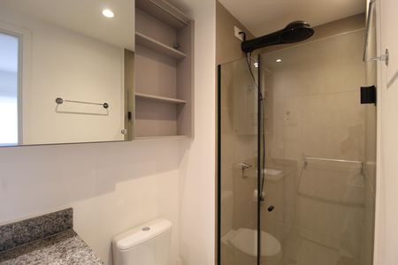 Apartamento para alugar com 26m², 1 quarto e sem vagaBanheiro da Suíte