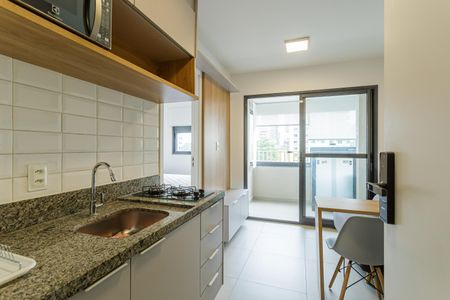 Sala de apartamento para alugar com 1 quarto, 26m² em Vila Olímpia, São Paulo