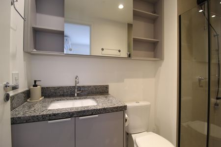 Apartamento para alugar com 26m², 1 quarto e sem vagaBanheiro da Suíte