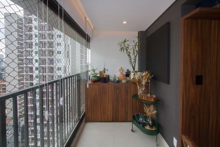 Varanda da Sala de apartamento à venda com 3 quartos, 91m² em Jardim das Acacias, São Paulo