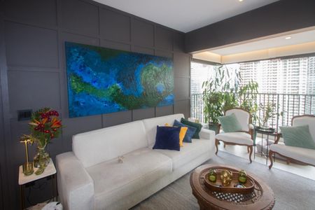 Sala de apartamento à venda com 3 quartos, 91m² em Jardim das Acacias, São Paulo