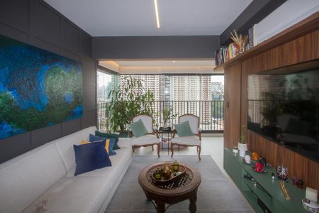 Sala de apartamento à venda com 3 quartos, 91m² em Jardim das Acacias, São Paulo
