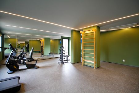 Studio para alugar com 24m², 1 quarto e sem vaga Studio para alugar com 24m², 1 quarto e sem vagaÁrea Comum - Academia