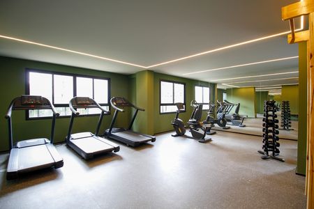 Studio para alugar com 24m², 1 quarto e sem vaga Studio para alugar com 24m², 1 quarto e sem vagaÁrea Comum - Academia