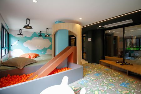Studio para alugar com 24m², 1 quarto e sem vaga Studio para alugar com 24m², 1 quarto e sem vagaÁrea Comum - Brinquedoteca