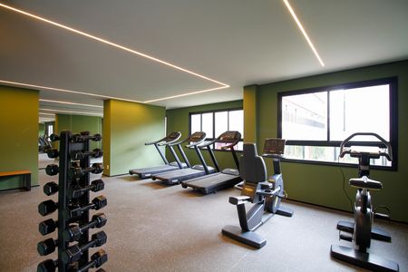 Studio para alugar com 24m², 1 quarto e sem vaga Studio para alugar com 24m², 1 quarto e sem vagaÁrea Comum - Academia