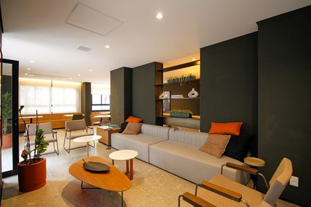 Studio para alugar com 24m², 1 quarto e sem vaga Studio para alugar com 24m², 1 quarto e sem vagaÁrea Comum - Espaço Gourmet