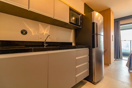 Cozinha de kitnet/studio para alugar com 1 quarto, 31m² em Vila Clementino, São Paulo