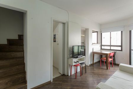 Sala de apartamento à venda com 1 quarto, 55m² em Itaim Bibi, São Paulo