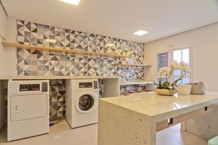 Apartamento para alugar com 39m², 2 quartos e 1 vaga Apartamento para alugar com 39m², 2 quartos e 1 vagaLavanderia