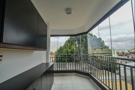 Varanda da Sala de apartamento à venda com 2 quartos, 57m² em Campestre, Santo André