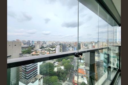 Vista da Varanda de apartamento para alugar com 1 quarto, 40m² em Indianópolis, São Paulo