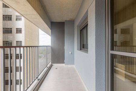 Varanda da Sala de apartamento para alugar com 1 quarto, 31m² em Santo Amaro, São Paulo