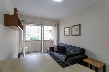 Sala de apartamento para alugar com 1 quarto, 42m² em Moema, São Paulo
