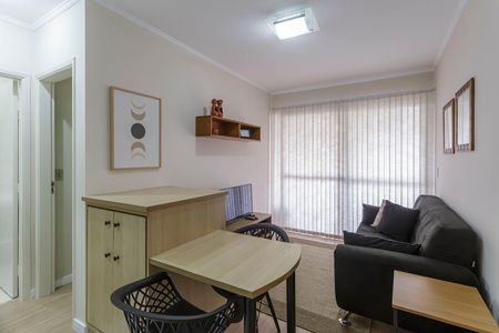 Sala de apartamento para alugar com 1 quarto, 42m² em Moema, São Paulo