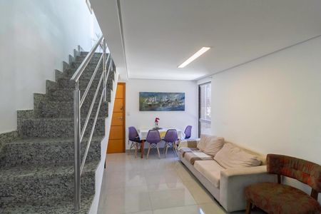 Sala de apartamento à venda com 2 quartos, 110m² em Santa Monica, Belo Horizonte