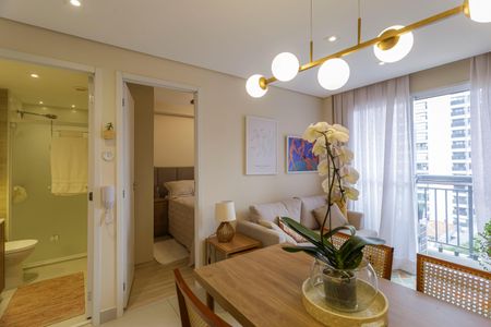 Sala de apartamento à venda com 2 quartos, 36m² em Moema, São Paulo