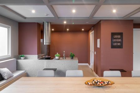 Studio para alugar com 27m², 1 quarto e sem vaga Studio para alugar com 27m², 1 quarto e sem vagaÁrea comum - Salão de festas