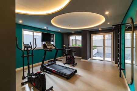 Studio para alugar com 27m², 1 quarto e sem vaga Studio para alugar com 27m², 1 quarto e sem vagaÁrea comum - Academia