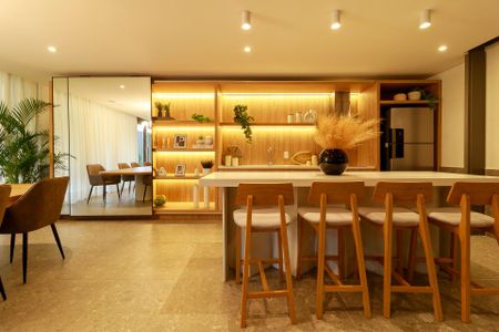 Apartamento para alugar com 42m², 2 quartos e sem vaga Apartamento para alugar com 42m², 2 quartos e sem vagaÁrea comum - Salão de festa