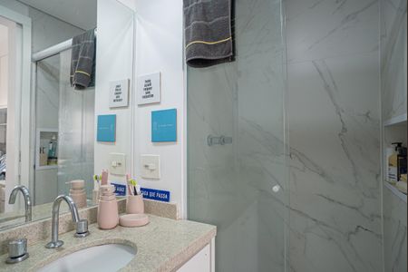 Apartamento à venda com 34m², 1 quarto e 1 vaga Apartamento à venda com 34m², 1 quarto e 1 vagaBanheiro da Suíte
