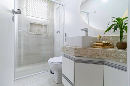 Apartamento à venda com 146m², 3 quartos e 2 vagas Apartamento à venda com 146m², 3 quartos e 2 vagasBanheiro social