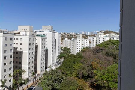 Vista da varanda da sala de apartamento para alugar com 3 quartos, 92m² em Castelo, Belo Horizonte