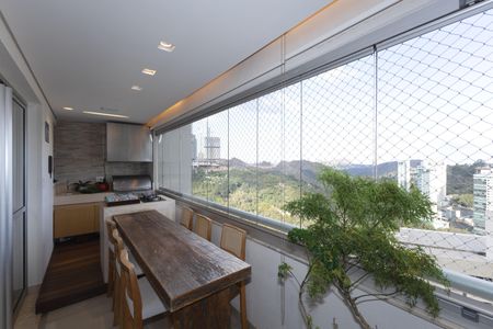 Varanda da Sala de apartamento à venda com 3 quartos, 115m² em Vale do Sereno, Nova Lima