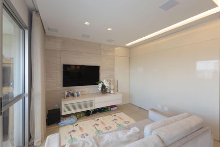 Sala de TV de apartamento à venda com 3 quartos, 115m² em Vale do Sereno, Nova Lima