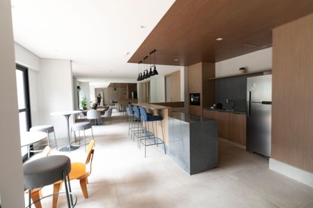 Apartamento para alugar com 26m², 1 quarto e sem vaga Apartamento para alugar com 26m², 1 quarto e sem vagaÁrea comum - Salão de festas