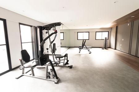 Apartamento para alugar com 26m², 1 quarto e sem vaga Apartamento para alugar com 26m², 1 quarto e sem vagaÁrea comum - Academia