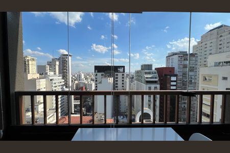 Vista da Sacada de kitnet/studio para alugar com 1 quarto, 21m² em Jardim Paulista, São Paulo