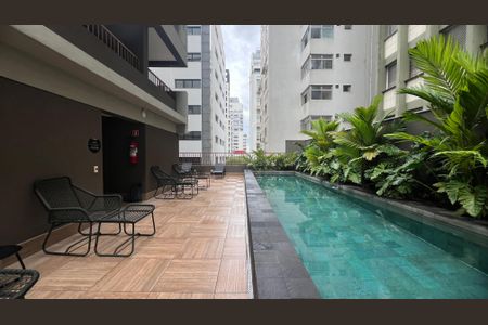 Studio para alugar com 21m², 1 quarto e sem vagaPiscina