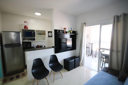 Sala de apartamento para alugar com 1 quarto, 43m² em Maracanã, Praia Grande