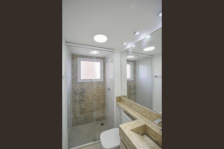 Banheiro de apartamento para alugar com 2 quartos, 53m² em Demarchi, São Bernardo do Campo