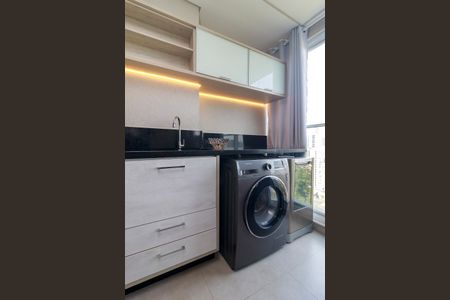 Sala - Varanda de apartamento à venda com 1 quarto, 43m² em Cidade Monções, São Paulo