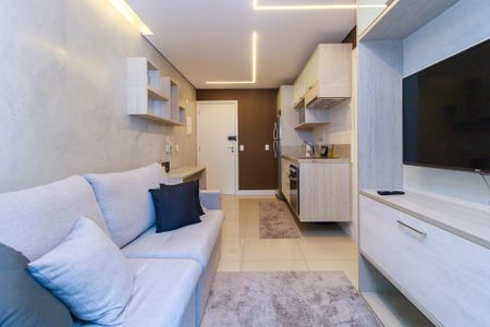 Sala de apartamento à venda com 1 quarto, 43m² em Cidade Monções, São Paulo
