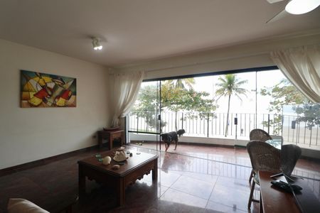 Sala de apartamento para alugar com 4 quartos, 144m² em Jardim Asturias, Guarujá